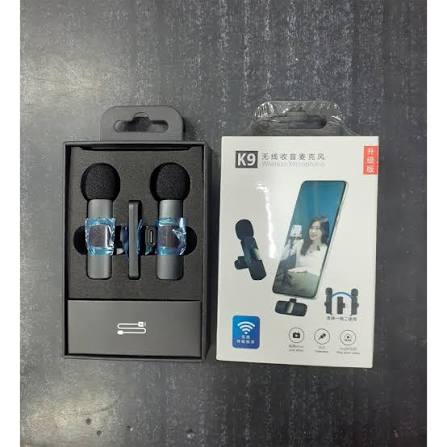 میکروفن یقه ای بی سیم مدل K9 Dual Type-C بسته 2 عددی (کد568)