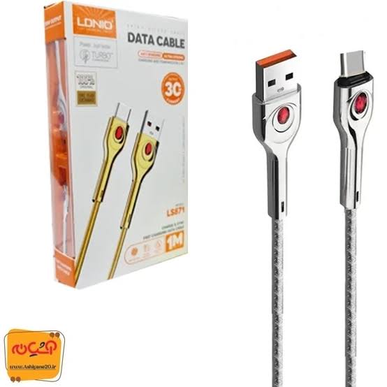 کابل تبدیل USB به لایتنینگ الدینیو مدل LS881 طول 1 متر (کد239)