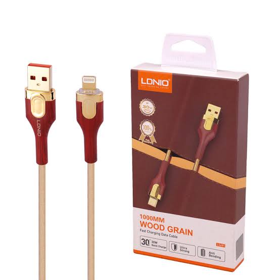 کابل تبدیل USB به لایتنینگ الدینیو مدل LS681 طول 1 متر(کد258)
