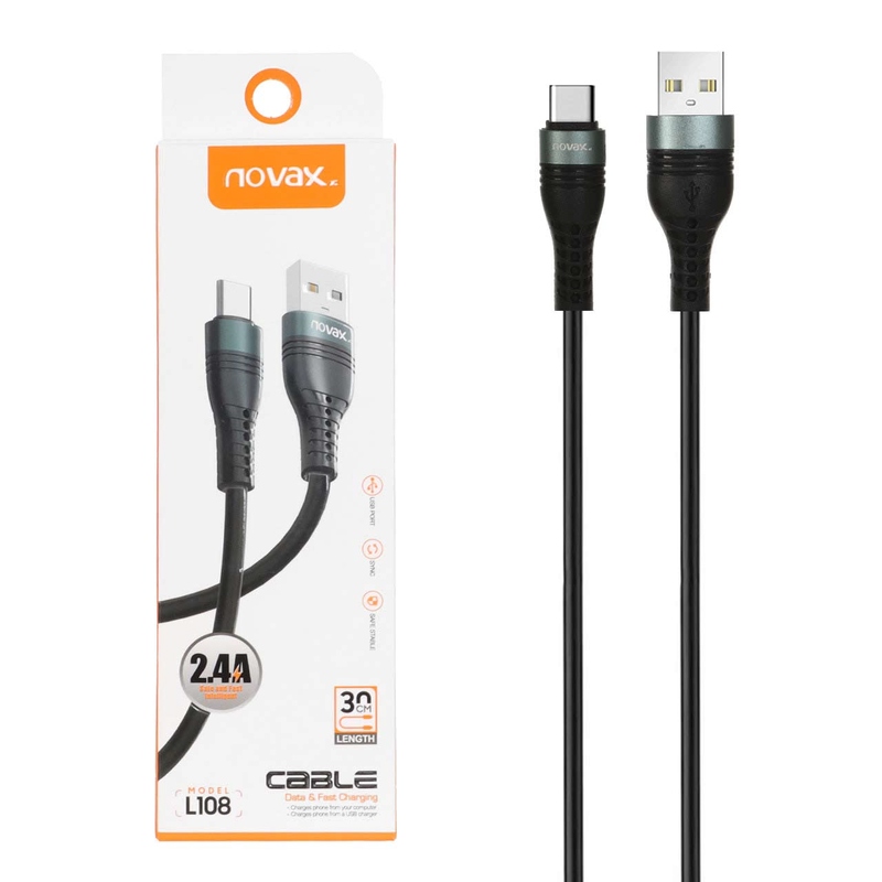novax l-112 کابل شارژ 30 سانت (کد244)