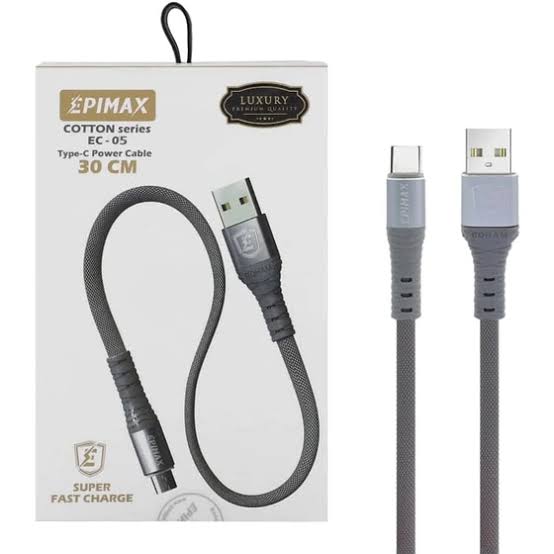 کابل شارژ پاوربانک تایپ سی اصلی برند اپیمکس Epimax مدل EC-05