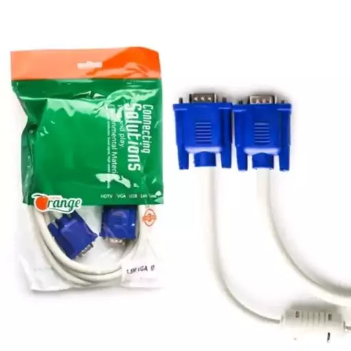 غیرفعال کابل وی جی ای . VGA یک و نیم متری. 3+4 ORANGE (کد 473)