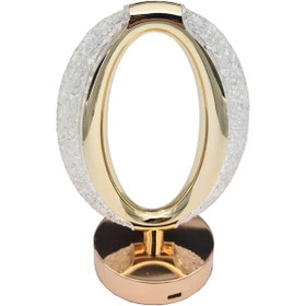 آباژور لمسی شارژی ۳ حالته بیضی کریستالی(کد506.2)