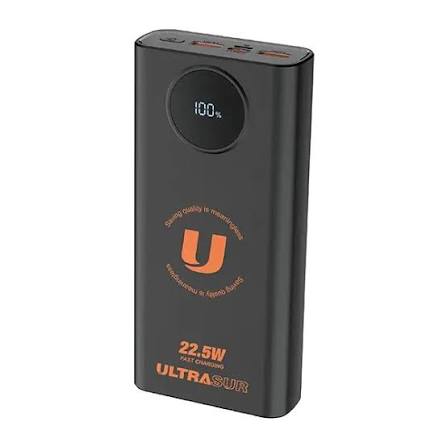 پاوربانک اولتراسور ULTARSUR مدل +U-P10 ظرفیت 20000 میلیآمپر (کد793)